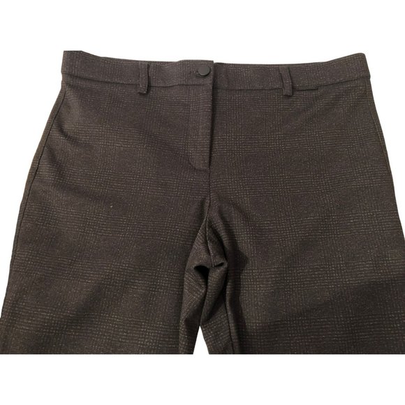 Mario Serrani Italy Womens Comfort Stretch Mini Check Sz L Pants - Picture 3 of 5